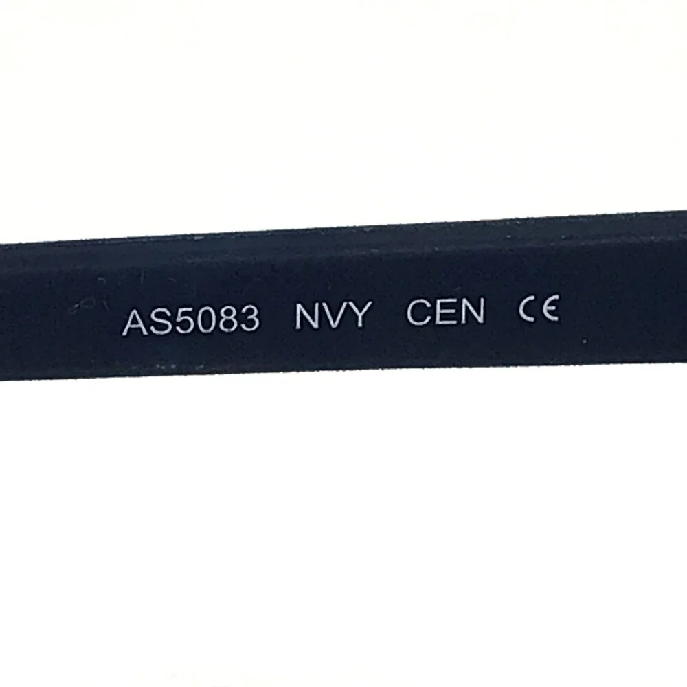 Alfred Sung Eyeglasses Frames AS5083 NVY CEN Blue Gray Square Full Rim 55-16-140